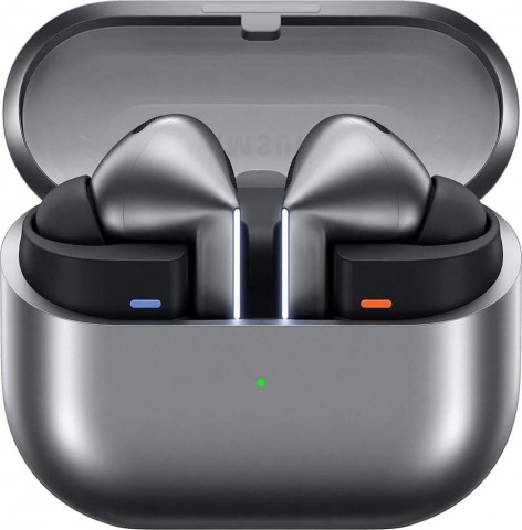Bevielės ausinės - laisvų rankų įranga Samsung SM-R630 Galaxy Buds 3 Pro pilkos su triukšmo slopinimo sistema (ANC)